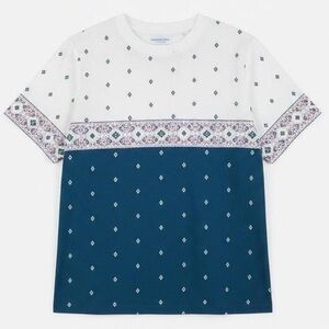 Vintage Izod Club Shirt Women’s Large 90s Color Block Geometric Mom Tee